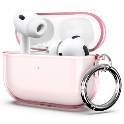 (Clear Pink) For AirPods Pro 3 Earphone Case Accessories For AirPods Pro 3rd Generation Protective Case Cover 2026 with Keychain