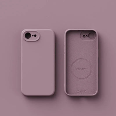 Luxury Magnetic Original Soft Liquid Silicone Phone Case For iPhone 17E 16E Shell For Magsafe Matte Skin Feel Back Cover Funda