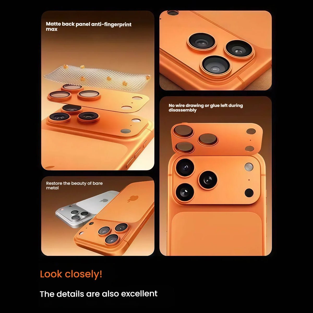 Compatible with iPhone 17 Aluminum Alloy Camera Lens Cover for iPhone17 Integrated Armor Film for ZIai Camera, Scratch-Resistan