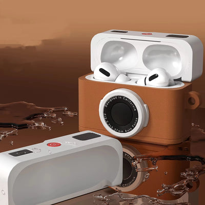 Retro Camera Design Wireless Headset Earphone Case Soft Silicone Protective Cover for AirPods 2 3 4 Pro Pro2 Earphone Accessory