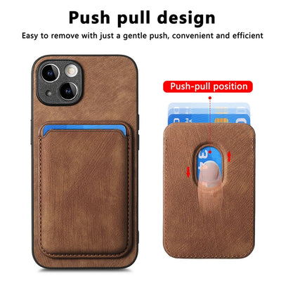 2 in 1 Detachable Magnetic Card Slot Phone Case For iPhone 16 15 14 13 12 11 Pro Max Plus Mini 16E Luxury Leather Wallet Cover