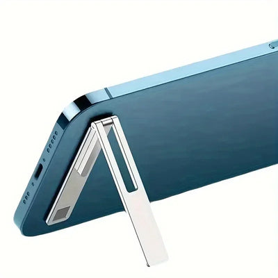 Ultra-thin Minimalist Mobile Phone Holder Metal Folding Back Stick Phone Desktop Holder Portable Mobile Support Phone Stand