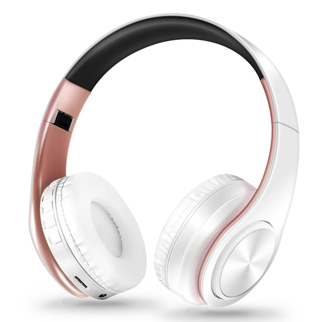 Brand New Fashionable Macaron Bluetooth Headphone Music Audio Earphone Stereo Foldable Handsfree Headset TF Card With Microphone