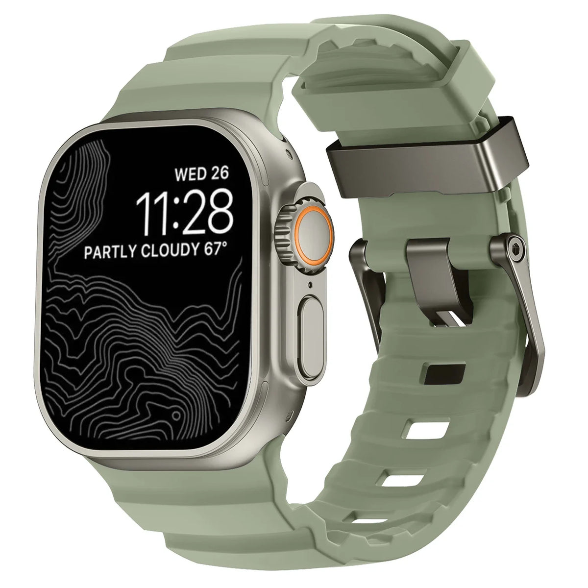 Trail Silicone Band for Apple Watch Ultra 4 3 2 49mm Strap 46mm 45mm 44mm Sport Bracelet iWatch Series 12 11 10 Ultra 9 8 7 SE3