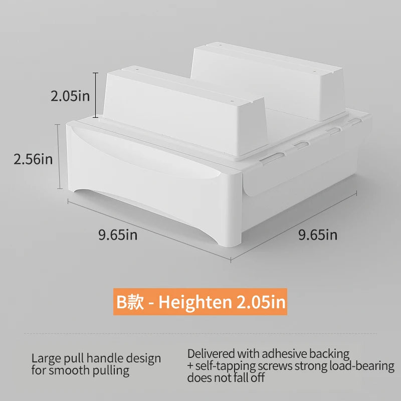 Small Under Desk Storage Cabinet with Mobile Pedestal, Hidden Drawer and Cable Management for Efficient Workspace Setup