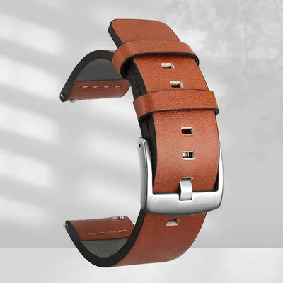 20mm 22mm Watch band Quick release Leather Strap for Samsung Galaxy Watch 3 Active2 40 44mm huawei watch gt 2 WatchBand 24 18mm