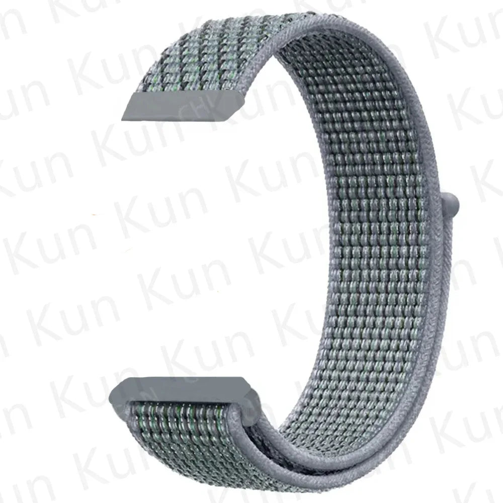 20mm 22mm Band For Samsung Galaxy Watch 6/5/4/5pro/4/6 Classic/active 2 Nylon loop sport bracelet huawei watch GT 4-2-2e-3 Strap