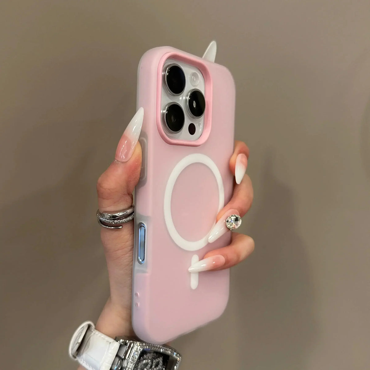 Luxury Candy Color 2 IN 1 For Magsafe Case for iPhone 16 15 14 13 12 17 18 Pro Max Magnetic Wireless Charge Clear Matte Cover