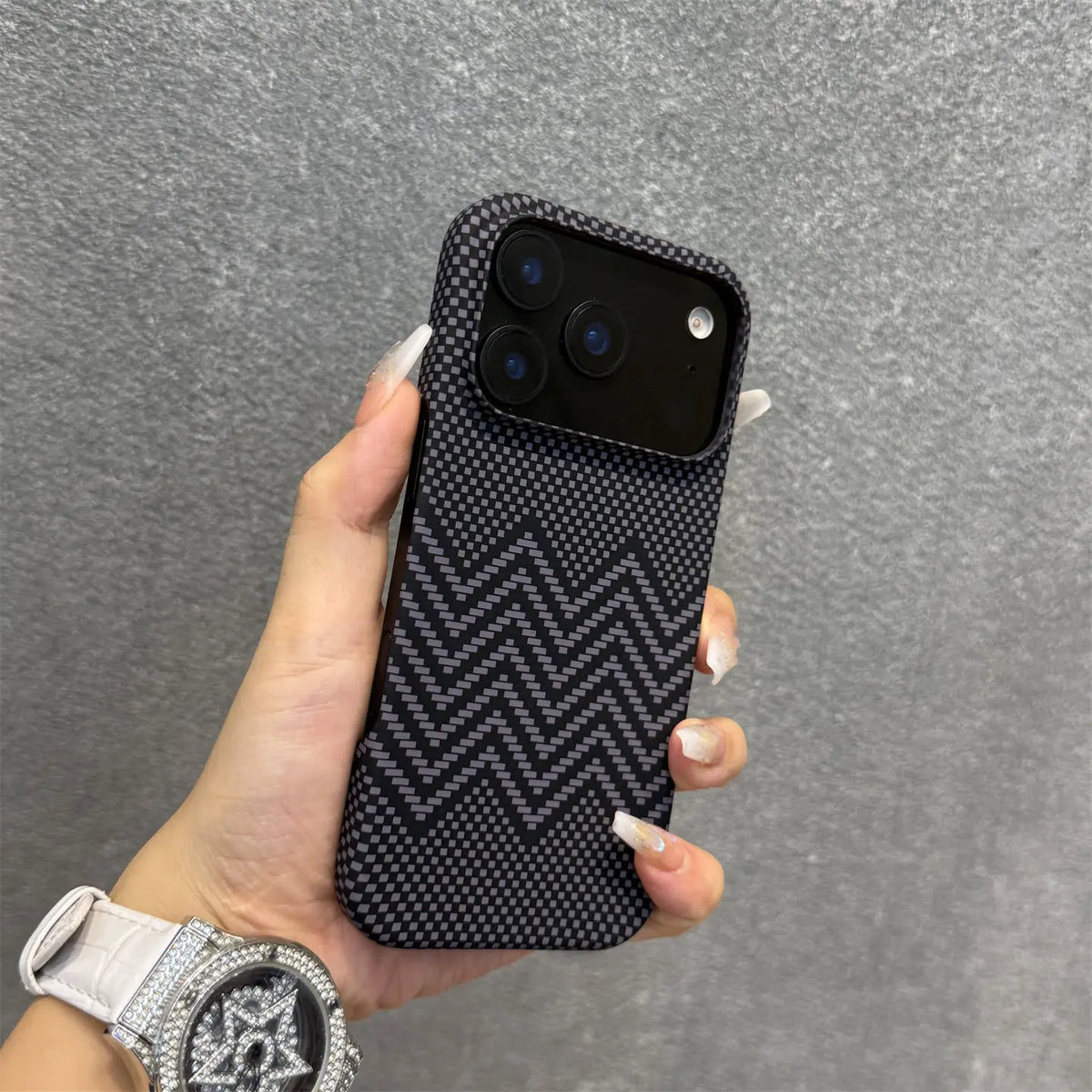 Frameless Carbon Fiber Kevlar For Magsafe Magnetic Phone Case For iPhone 17 Air 16 15 14 13 12 Plus 17 Pro Max PC Texture Cover