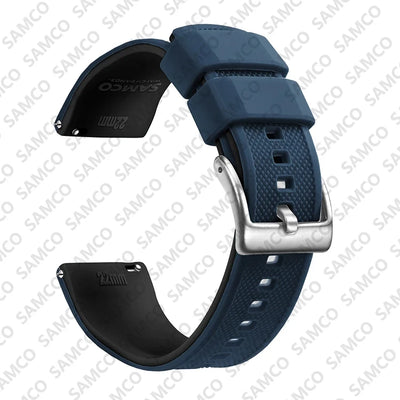 Quick Release Rubber Watch Strap Silicone Watch Band 18mm 20mm 22mm  Huawei ,Samsung Galaxy, Garmin, Watch Replacement Watchband