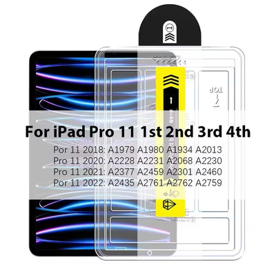 Tempered Glass Screen Protectors For iPad 10th Generation A16 2025 M3 Pro 13 11 M4 12.9 Air 5 4 3 2 Mini 6 7th 9th 8th 10.2 10.5