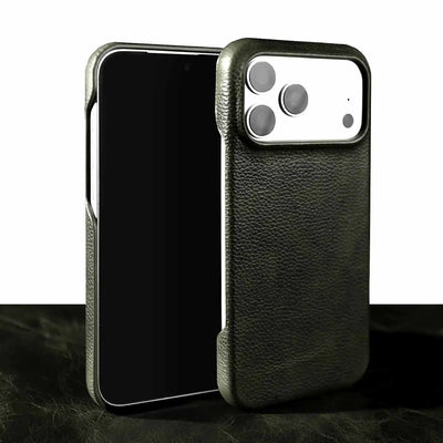 For Iphone 17 Pro Max Case for IPhone 18 Pro 16 15 14 13 12 XR 11 Genuine Leather Cover Cases Aesthetic Vintage Phone Back Coque