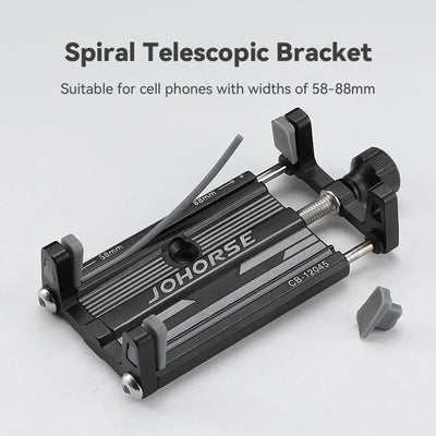 New Bicycle Phone Holder Reliable MTB Phone Mount Stand Bicycle Holder Aluminum Adjustable Bike Phone Holder Nonslip Holder