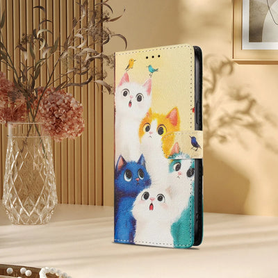 Flip Wallet Leather Phone Case For Google Pixel 6 7 8 9 10 11 Pro XL Pixel 10a 9a 8a 7a 6a Cover Magnetic Stand Painted Pattern