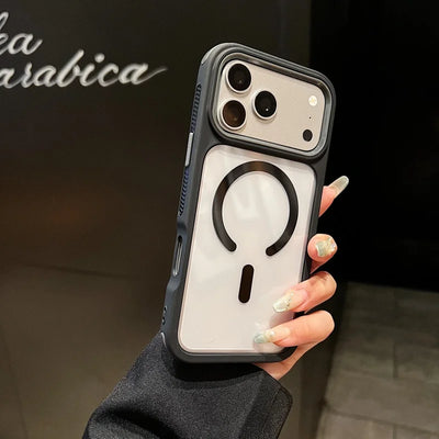Original Transparent Shockproof For Magsafe Case For iPhone 18 17 Air 16 15 14 13 12 11 Pro Max Magnetic Wireless Charge Cover