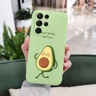 Avocado Family Phone Case For Samsung Galaxy S25 FE S24 S23 S22 S21 S20 Ultra Plus FE S10 S9 S10E Note 20 Ultra 10 9 Plus Cover