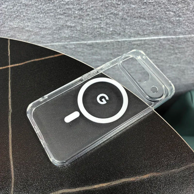 Simple Transparent Wireless Charging Slim Case For Google Pixel 10 9 Pro XL 8 7 6 A Pro Acrylic Shockproof Fall Prevention Cover