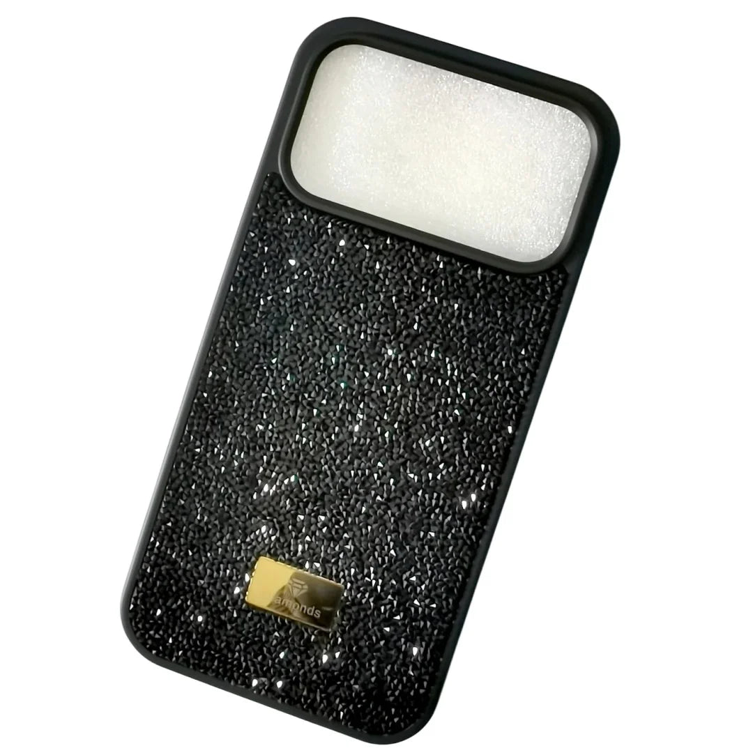 Gold Diamond Bling Multicolored Rhinestones Case For iPhone 17 16 15 14 Plus+ 13 12 Pro Max 17e 16e Air Glitter Protection Cover