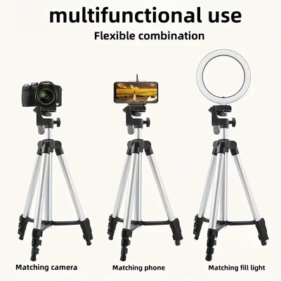 Travel Self Tripod with Bluetooth Remote Phone Clip for Canon Nikon DSLR SLR Digital Camera Universal Stand