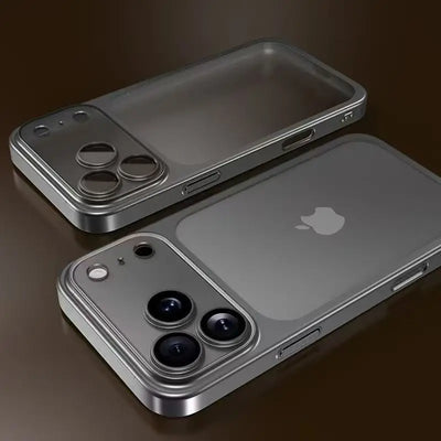 Luxury Plating Color PC Transparent Phone Case For iPhone 18 17 16 15 14 13 18 Pro Max Air Lens Protection Matte Back Hard Cover