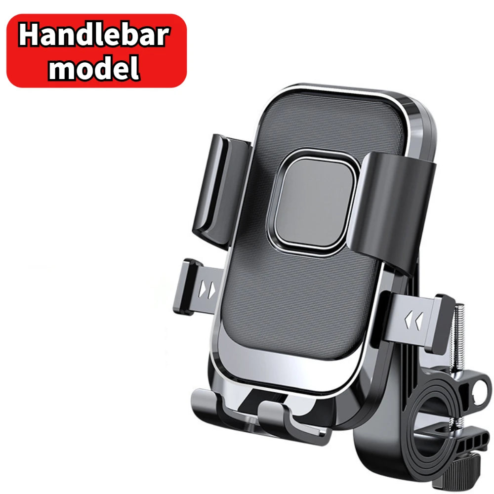 Motorcycle And Bicycle Mobile Phone Holder Free Rotation Mobile Phone Navigation Holder Riding Shockproof Universal For All Mode