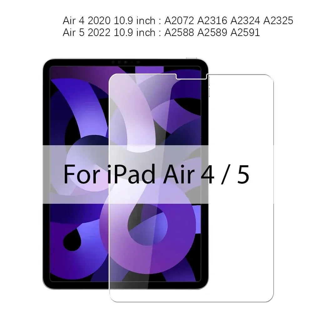 2PCS HD Tempered Glass For iPad Mini 6 Air 5 4 6 3 2 2022 Screen Protector For iPad Pro 11 12.9 7th 8th 10th 9th Gen 10.2 2022