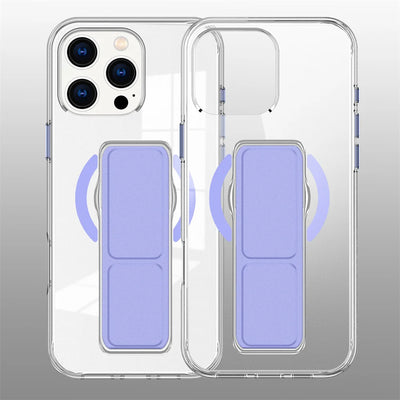 Luxury Folding Wristband Stand Magnetic Phone Case For iPhone 17 18 Pro Max 15 16 Plus 14 13 12 Shockproof Protective Back Cover