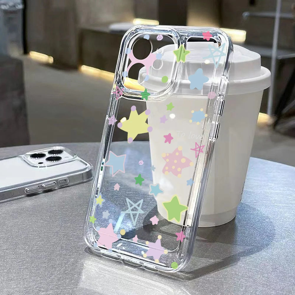 Fashion Starry Sky Stars Phone Case For Samsung Galaxy A56 A55 5g S26 S25 Ultra S24 FE S23 Case A54 A26 A17 A07 4G A06 A36 Cover