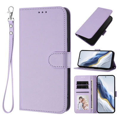 Solid Color Flip Wallet Leather Case For iPhone 17 13 14 15 16 12 Pro Max Air 16E 16 15 14 Plus 12 13 Mini Lanyard Back Cover