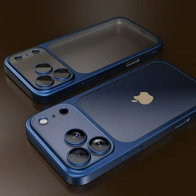 Luxury Plating Color PC Transparent Phone Case For iPhone 18 17 16 15 14 13 18 Pro Max Air Lens Protection Matte Back Hard Cover