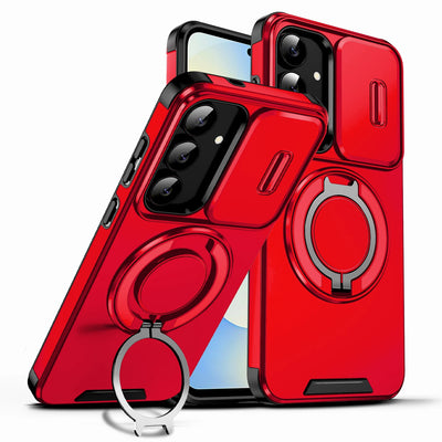 Slide Cap Cover Case For Samsung Galaxy A57 A37 A27 A17 A18 A56 A36 A26 A16 A55 A35 A15 A54 5G 4G S26 S25 S24 S23 FE Plus Stand