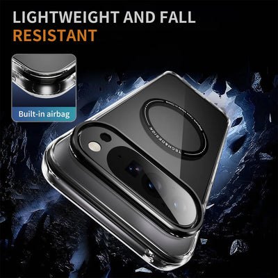 HD-Transparent Magnetic Phone Case For Google Pixel 10 9 8 Pro XL 10PROXL 9ProXL 9A 8A Shockproof For Magsafe Crystal Hard Cover