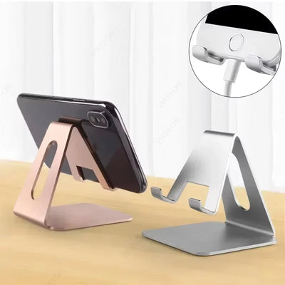 Desktop Metal Mobile Phone Stand Universal Lazy Tablet Dock for All Smartphone iPhone Xiaomi iPad Samung Galaxy Tab Live Mount