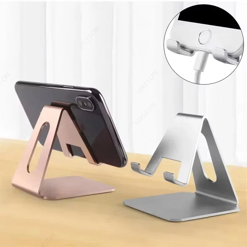 Desktop Metal Mobile Phone Stand Universal Lazy Tablet Dock for All Smartphone iPhone Xiaomi iPad Samung Galaxy Tab Live Mount