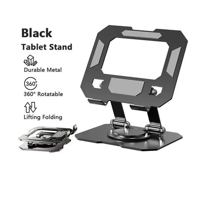 360° Rotatable Tablet Stand Adjustable Foldable Desktop Stand Holder Compatible For 4.7-12 Inch Ipad Pro/Air/Min Laptop Tablet