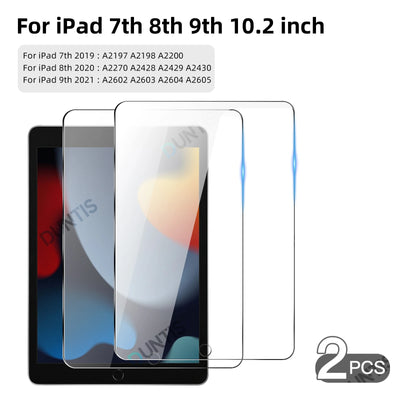 2Pcs Tempered Glass Screen Protector For iPad Pro Air 13 11 12.9 2025 M5 M4 M3 M2 Air 5 4 10th 9th Generation Mini 6 7 HD Film