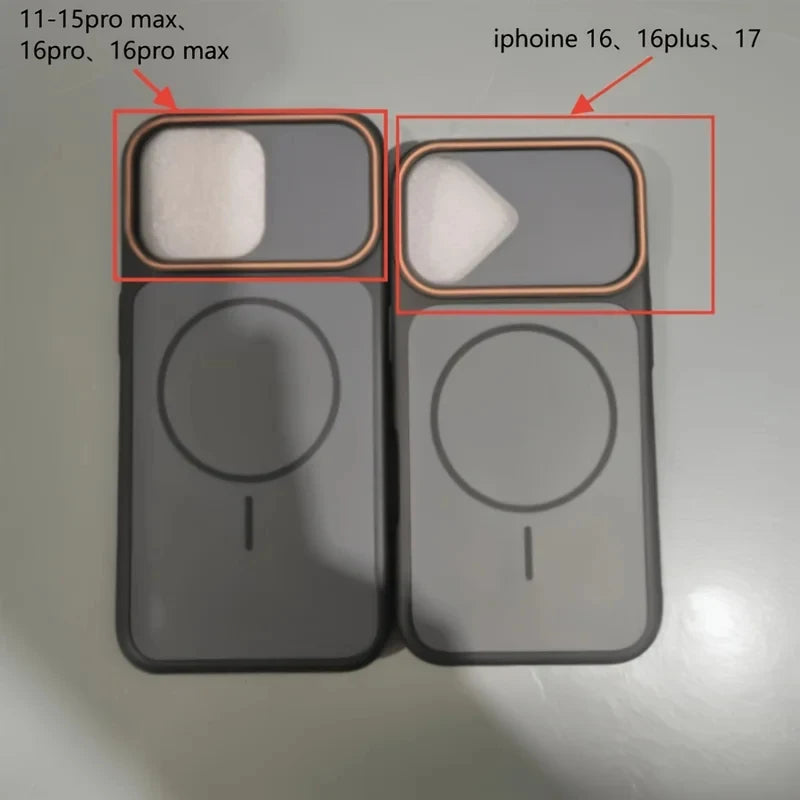 Fashion Dual Tone Phantom Magnetic Phone Case for IPhone 18 17 13 12 11 16 15 14 Pro Max Large Viewport Shockproof Back Cover