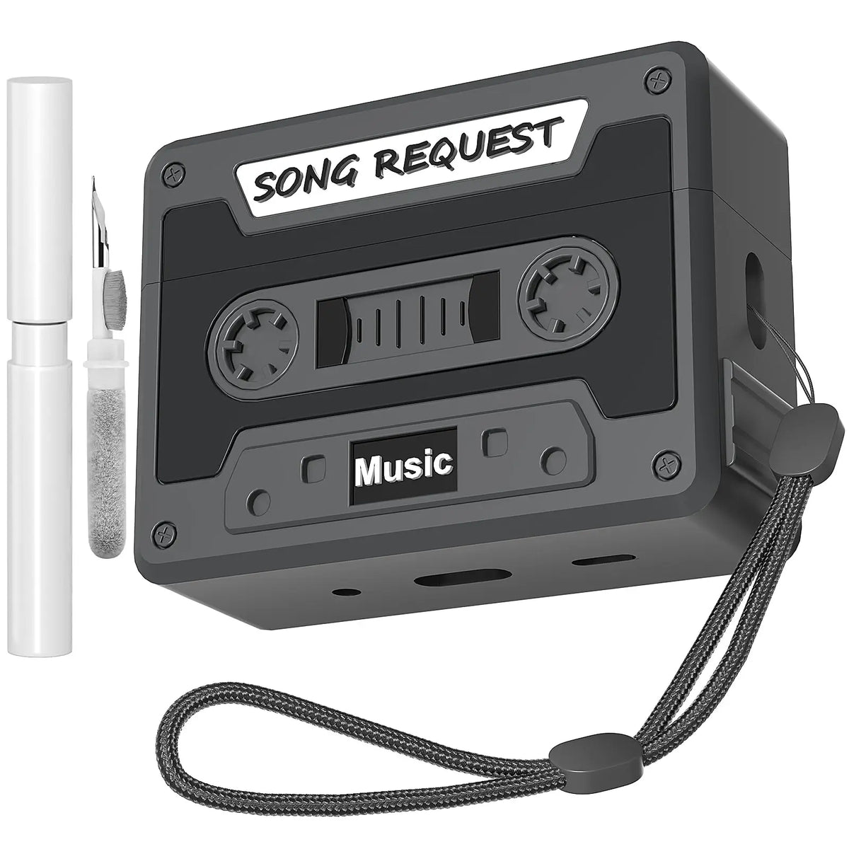 Cassette Tape Case for Airpods Pro 3 New Silicone Headphone Case Cover For Airpods Pro 3 Earbuds Case with Keychain&Cleaning Kit