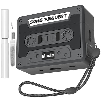 Cassette Tape Case for Airpods Pro 3 New Silicone Headphone Case Cover For Airpods Pro 3 Earbuds Case with Keychain&Cleaning Kit