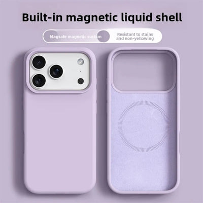 Original Magnetic Phone Case For iPhone 17 16 Pro Max Liquid Silicone Cases For iPhone 17 18 Pro Max 17Pro Air Soft Bumper Cover