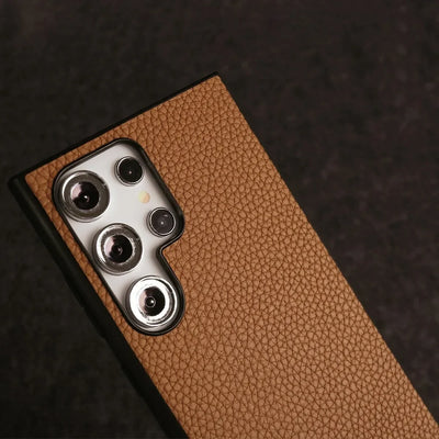 Premium Genuine Leather Case for Samsung Galaxy S26 Ultra S23FE S22 S21FE S20 Cover Full Protection Shockproof Back Carcasa