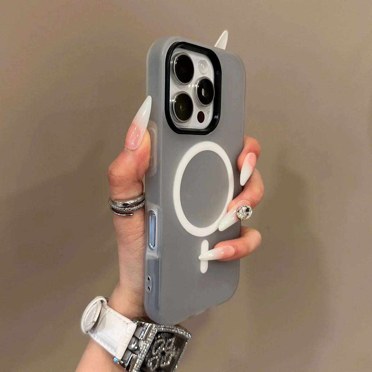 Luxury Candy Color 2 IN 1 For Magsafe Case for iPhone 16 15 14 13 12 17 18 Pro Max Magnetic Wireless Charge Clear Matte Cover