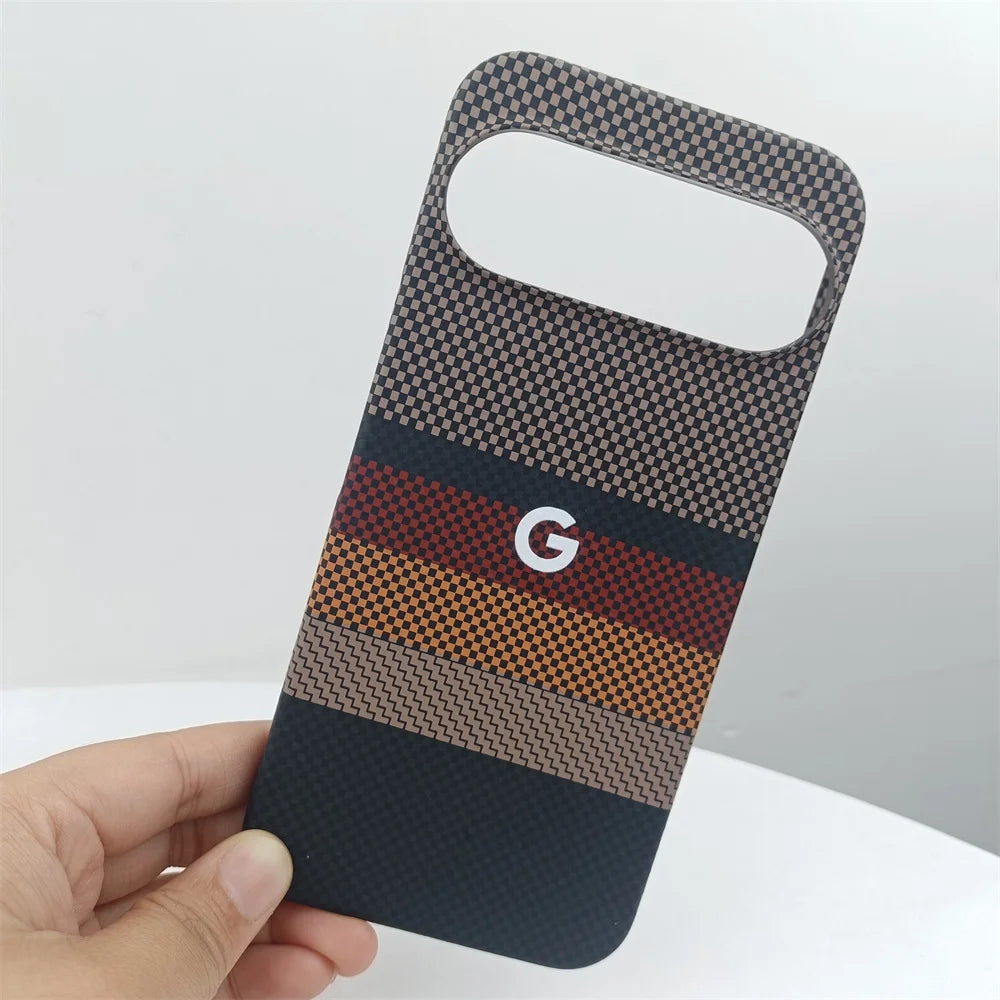 Luxury Carbon Fiber For Magsafe Case For Google Pixel 10 9 8 7 Pro 10 ProXL 9ProXL 9A Wireless Charging Matte Protective Cover