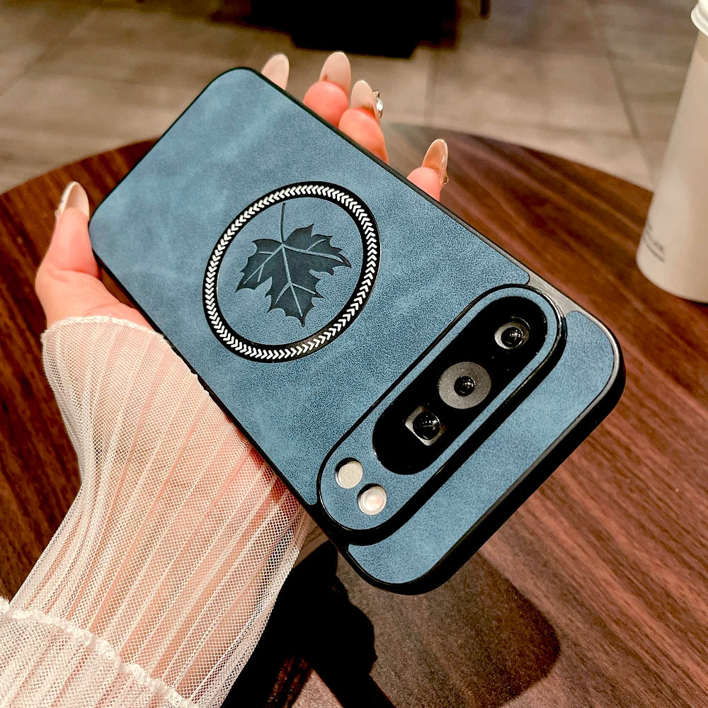 Luxury Faux Leather Case For Google Pixel 11 10 9 8 7 Pro XL 10A 9A 8A 7A Cover Pixel 9 8 7 A Pro XL Magsafe Wireless Charge