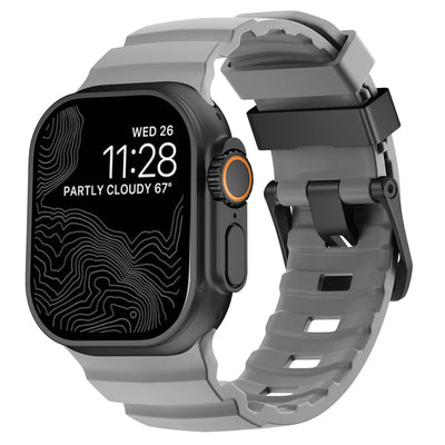Trail Silicone Band for Apple Watch Ultra 4 3 2 49mm Strap 46mm 45mm 44mm Sport Bracelet iWatch Series 12 11 10 Ultra 9 8 7 SE3
