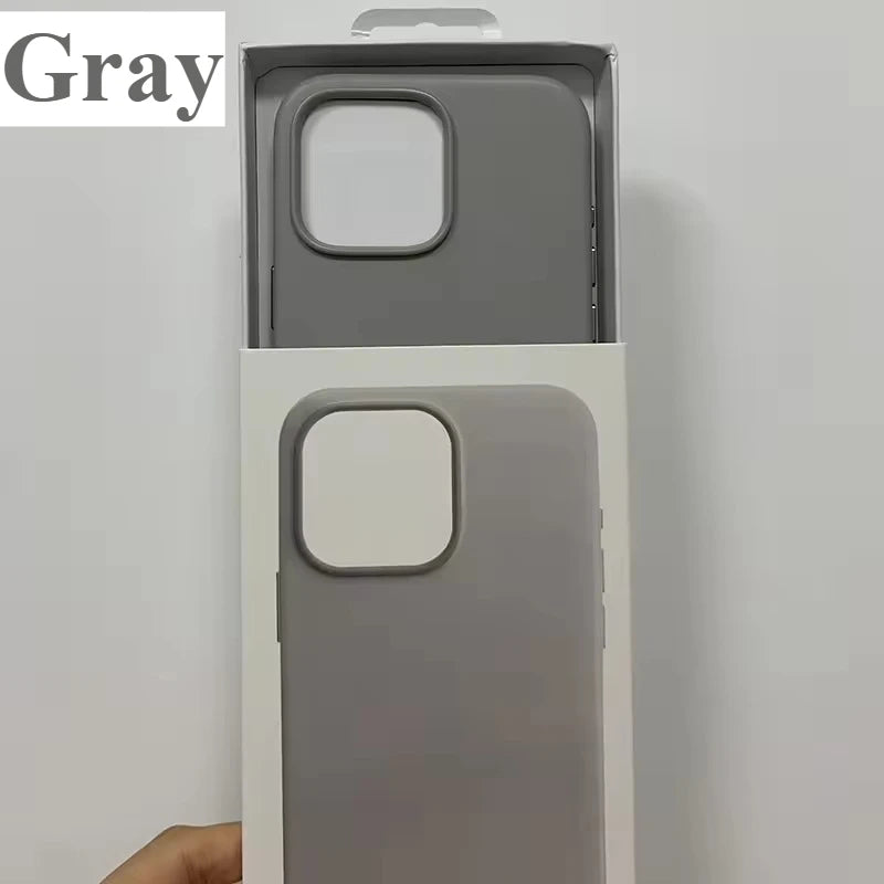 Official 1:1 for Magsafe Leather Case for IPhone 17 Pro 17 16 15 14 Pro Max Orginal Magnetic Animation Cover Anti-drop Case