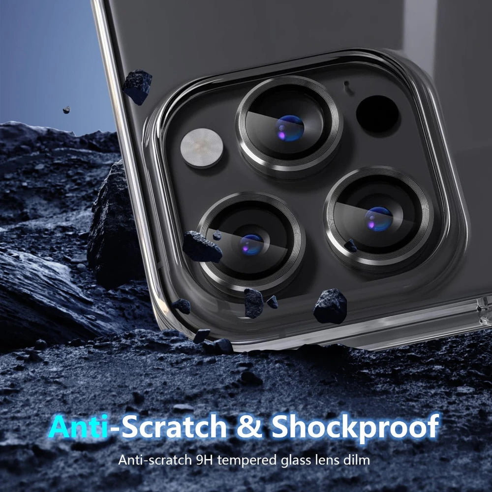 NNBILI 10pcs Black Color Ultra HD Full Cover Camera Lens Protector for iPhone 18 17 16 15 14 13 12 11 Pro Max 14 15 16 Plus 18