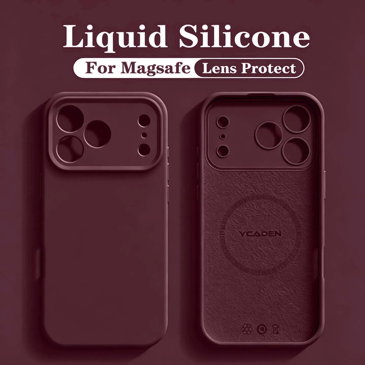 For iPhone 18 Pro Liquid Silicone Phone Case For iPhone 18 17 16 15 14 13 12 Pro Max Wireless Charging Skin Smooth Magsafe Cover