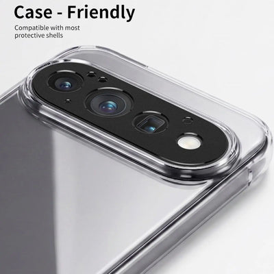 2PCS Tempered Glass Camera Lens Ring For Google Pixel 11 Pro XL Case Friendly Hollow Cut Lens Protector Anti Fingerprint