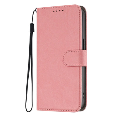 For iPhone 17 Pro Max Solid Color Luxury Leather Flip Case on For iPhone 17 16 15 14 13 12 Pro Max Plus 17 Air 16E Wallet Cover
